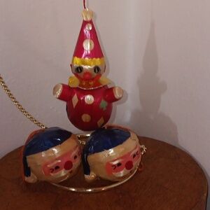 Vintage paper mache ornaments